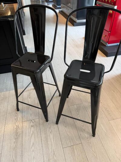 High back stools in